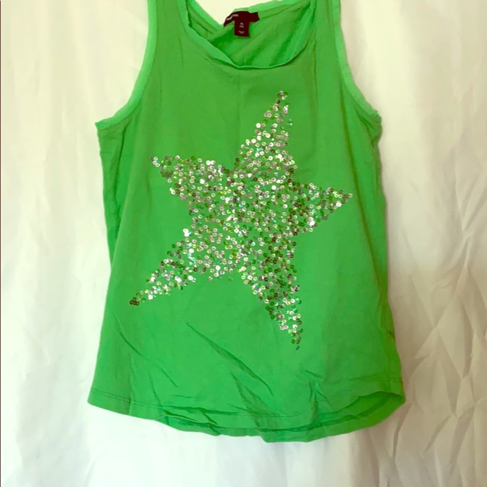 Girls tank top sequin